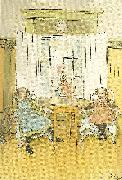 Carl Larsson kerstis frammande oil painting reproduction
